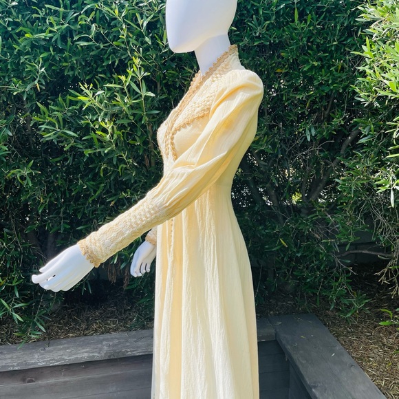 Vintage Union Made Victorian Revival Dress - Picture 7 of 13